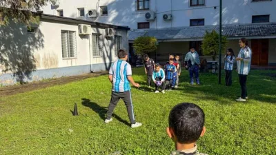 La juegoteca del Hospital Nuestra Señora del Carmen celebró el Día de la Bandera