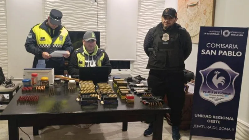 Secuestran armas de fuego y más de mil municiones en una causa de amenazas