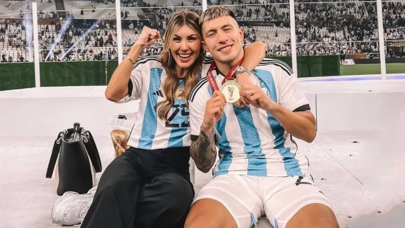 Quién es la esposa de Lisandro Martínez: así es Muri López Benítez y cómo es su historia de amor