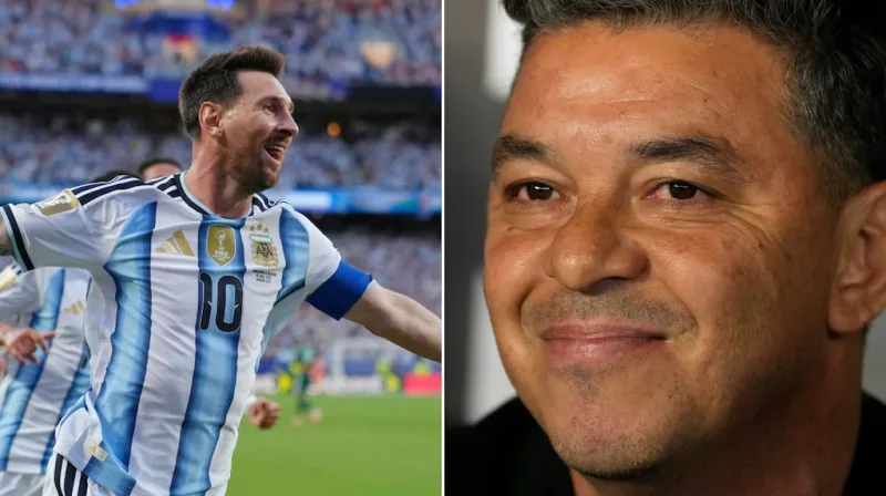 Video: así reaccionó Marcelo Gallardo al golazo de Lionel Messi contra Argelia en el debut de la Selección