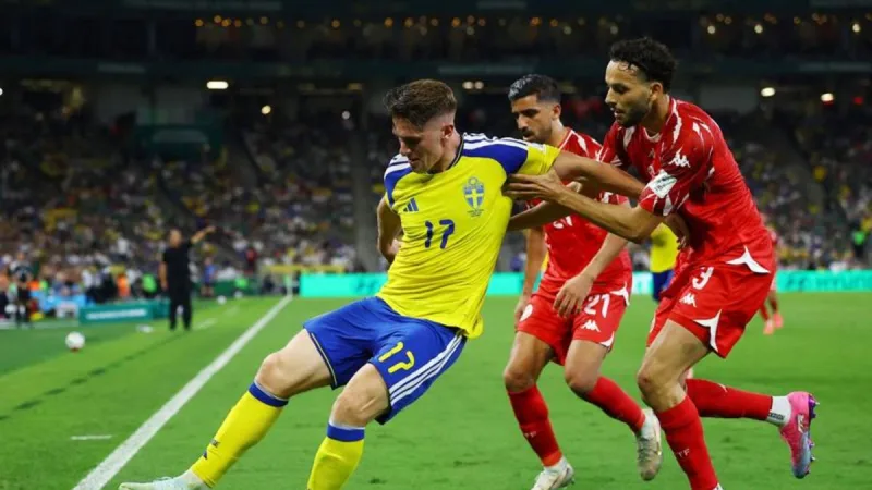 Suecia golea a Túnez por 5-1 en su debut en el Mundial